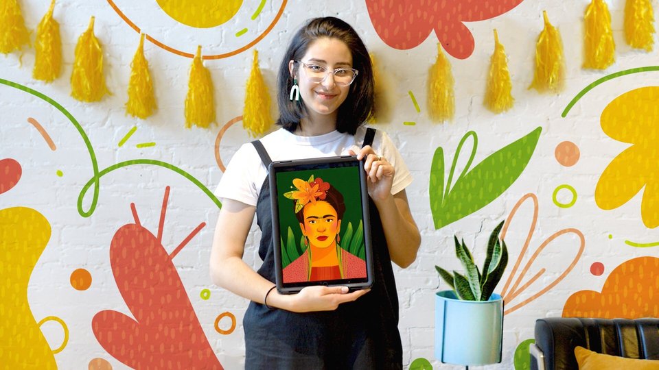 Illustrating Expressive Portraits in Procreate Online Course by Maia Faddoul