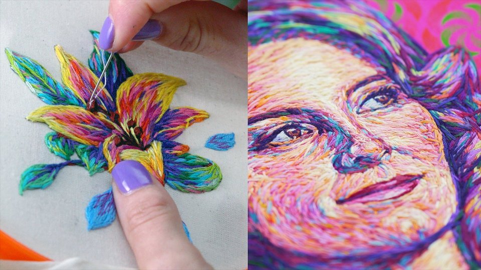 Painting with Thread Online Course by Danielle Clough